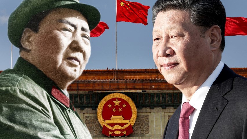 Mao Tse Tung facing Xi Jinping