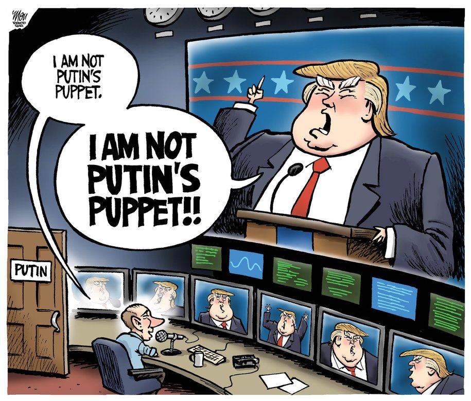 Trump as the puppet of Putin
