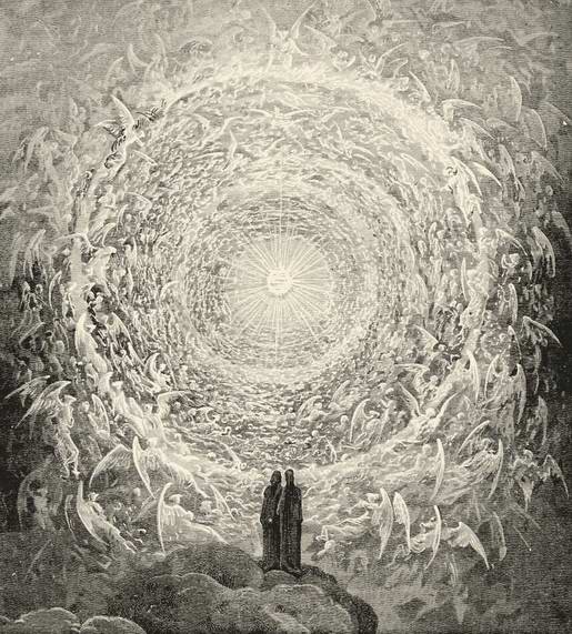 Gustave Dore from the Paradiso, the Divine Comedy, Dante